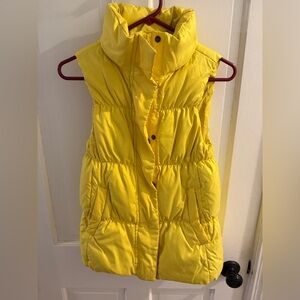 Yellow Puffer Vest